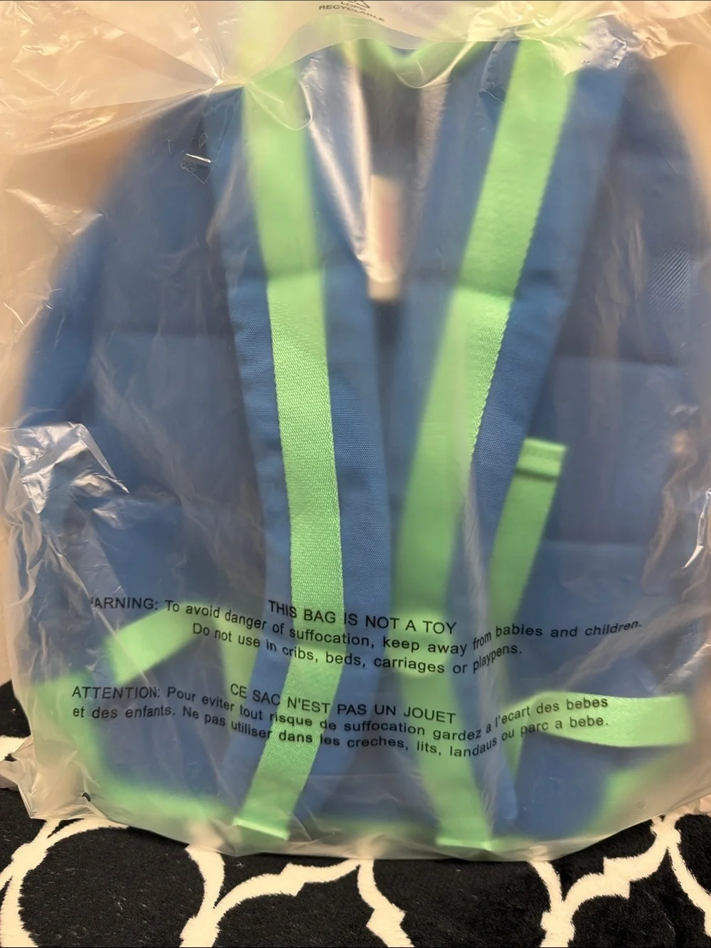 PINK Victoria's Secret Kids Blue & Green School Backpack